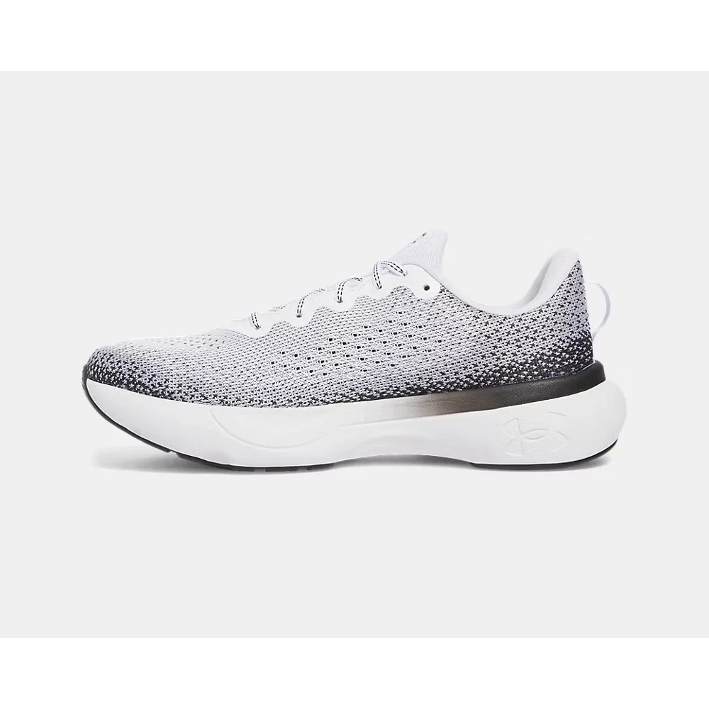 Under Armour® (Men's 9 M) UA Infinite™ Running Shoes in White/Black - $110